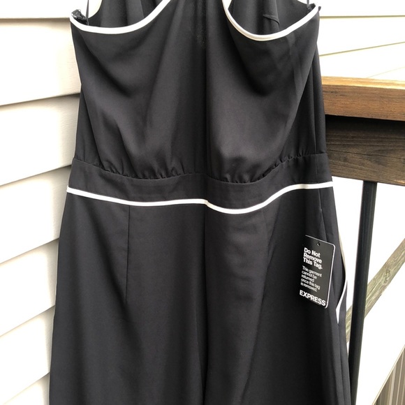 Chic Black and White Jumpsuit by Express - Picture 10 of 14